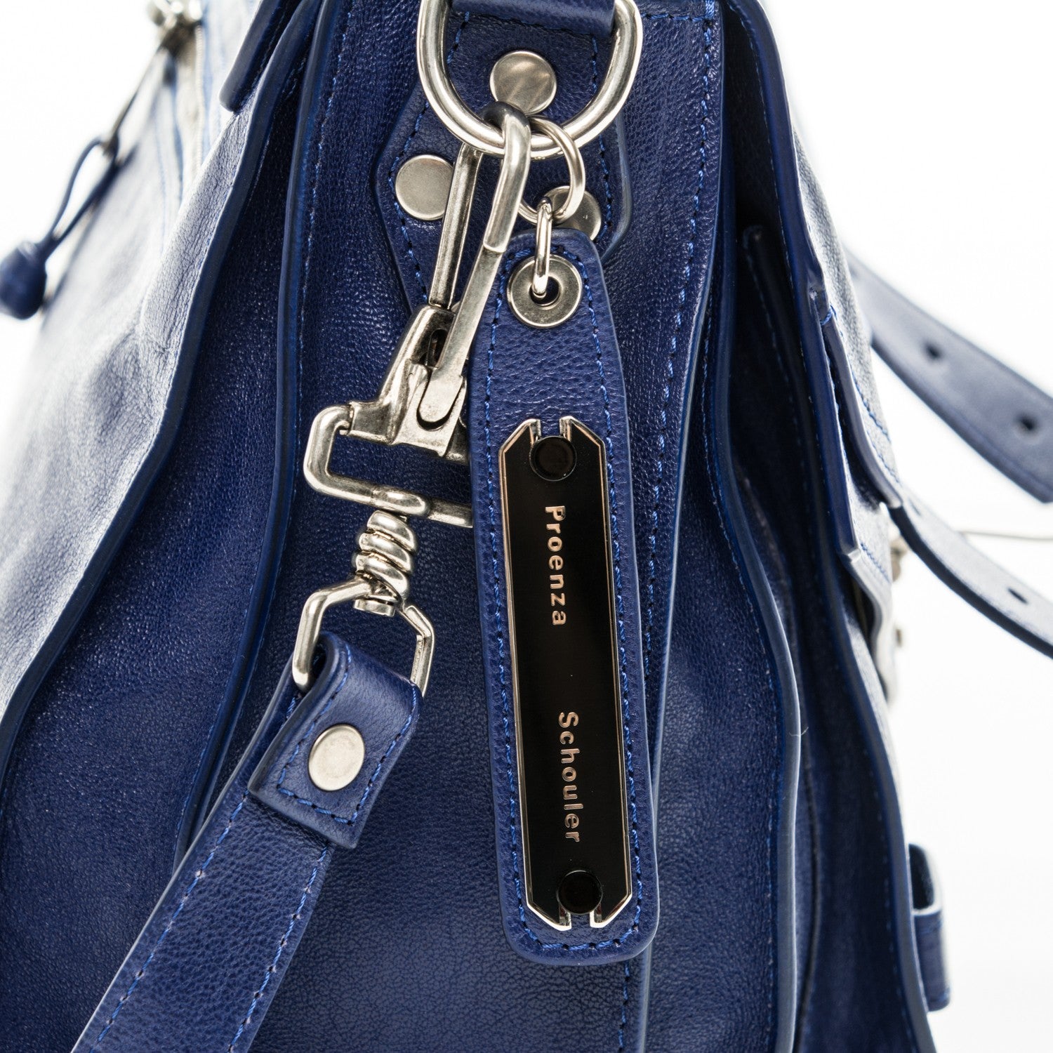 Proenza Schouler Lambskin Medium PS1 Satchel Cobalt 13 of 13