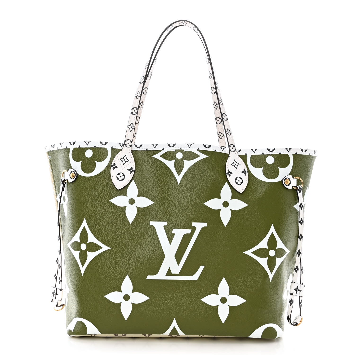 Louis Vuitton Monogram Giant Neverfull MM Kaki 3 of 12