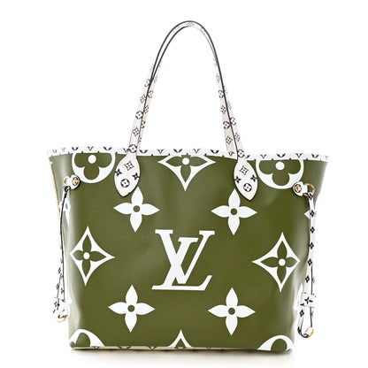 Louis Vuitton Monogram Giant Neverfull MM Kaki 3 of 12