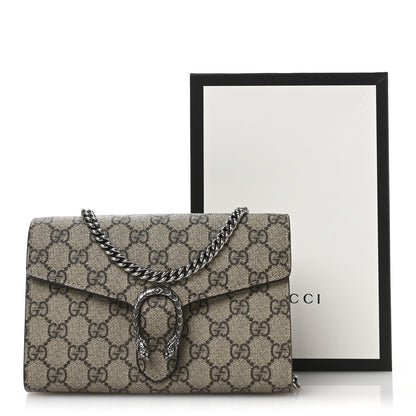 Gucci GG Supreme Monogram Mini Dionysus Chain Wallet Beige Taupe 11 of 11