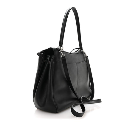 Balenciaga Natural Smooth Calfskin Medium Rodeo Top Handle Handbag Black Black 2 of 9