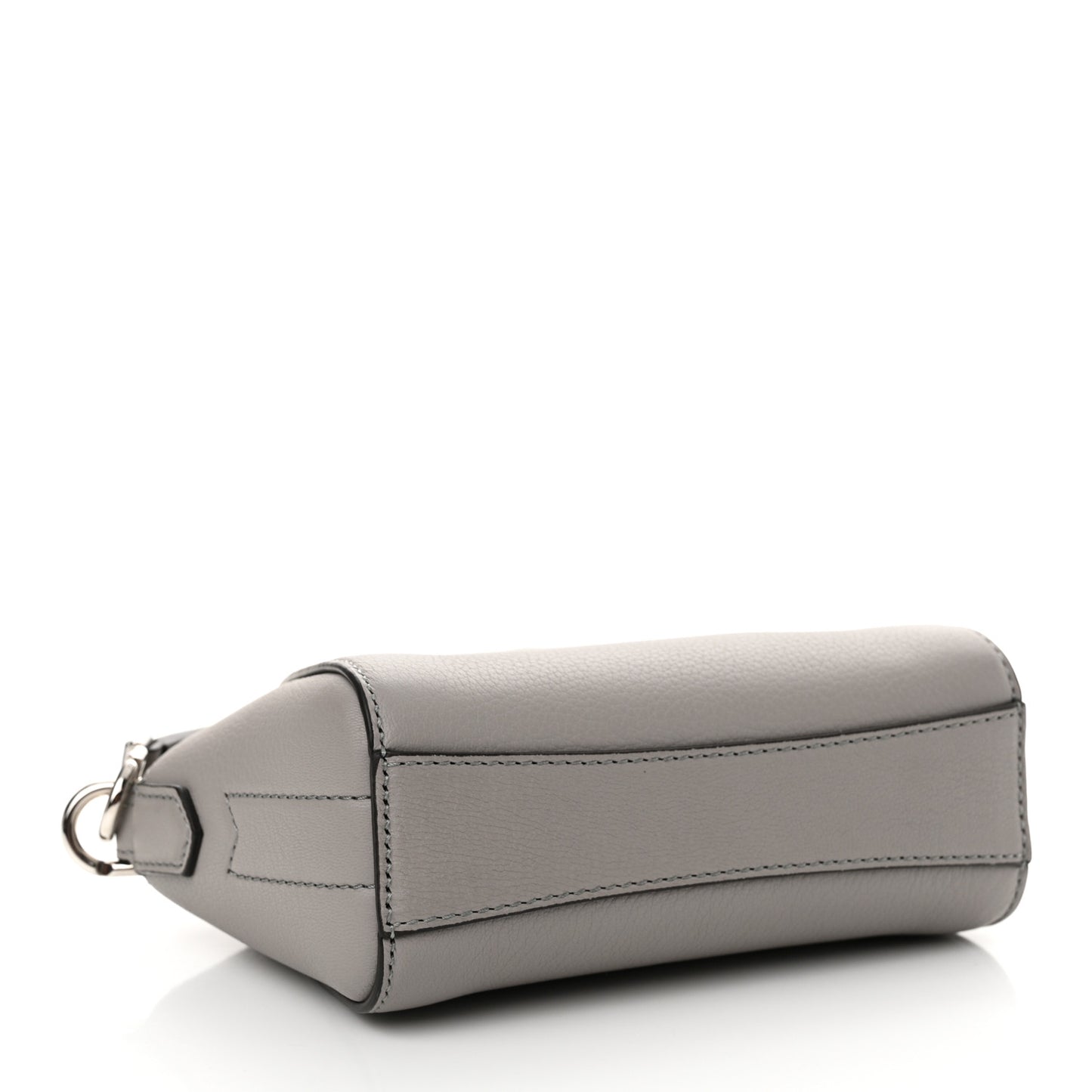 Sugar Goatskin Nano Antigona Pearl Grey