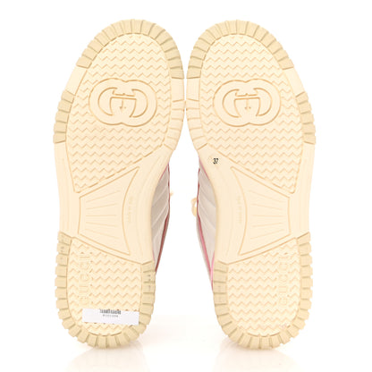 Gucci Calfskin Womens Re-Web Sneakers 37 White Pink 6 of 10