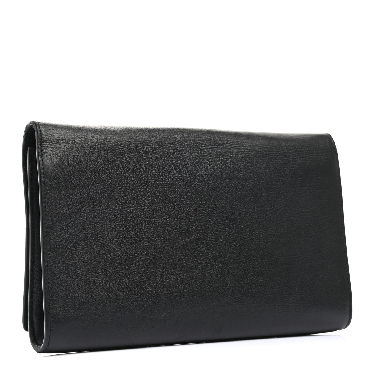 Calfskin Monogram Large Belle De Jour Clutch Black