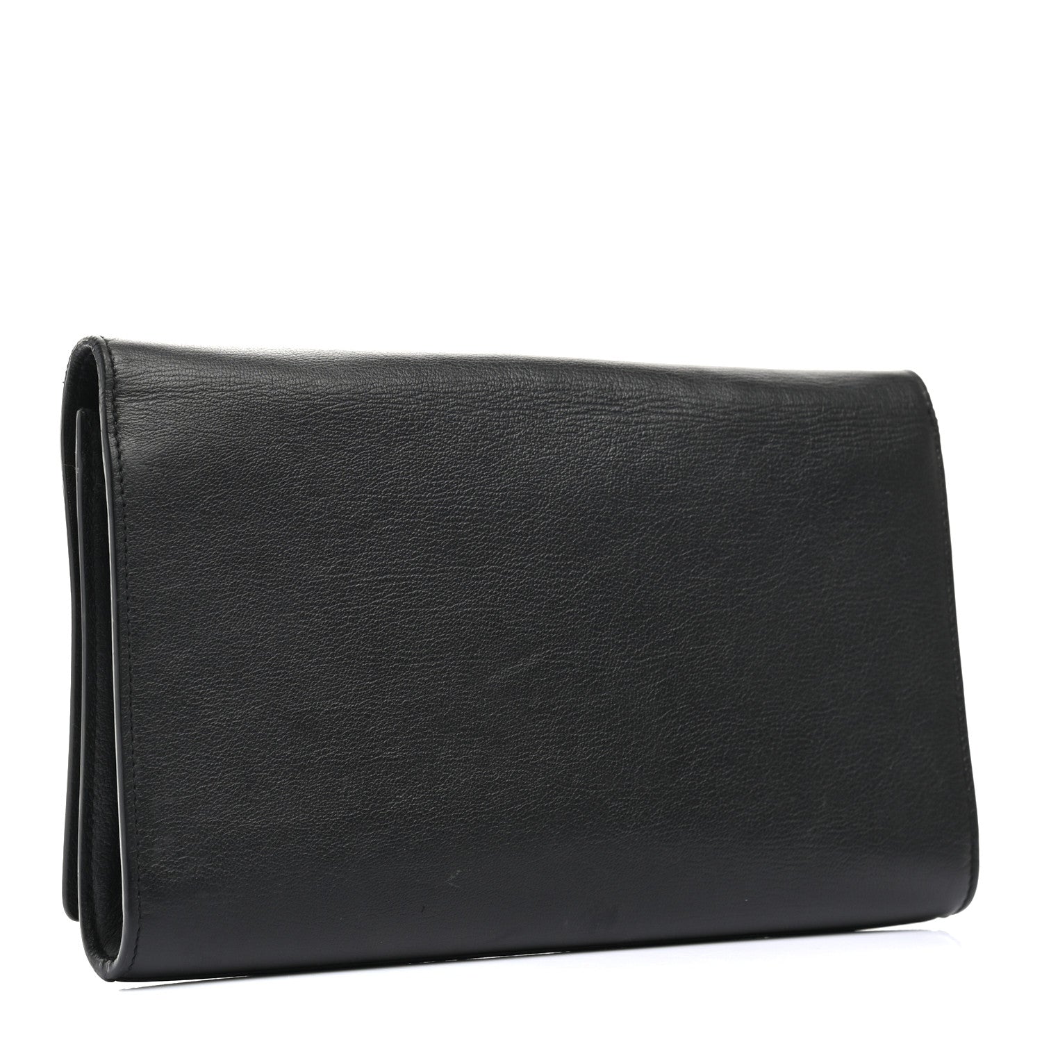Saint Laurent Calfskin Monogram Large Belle De Jour Clutch Black 3 of 15