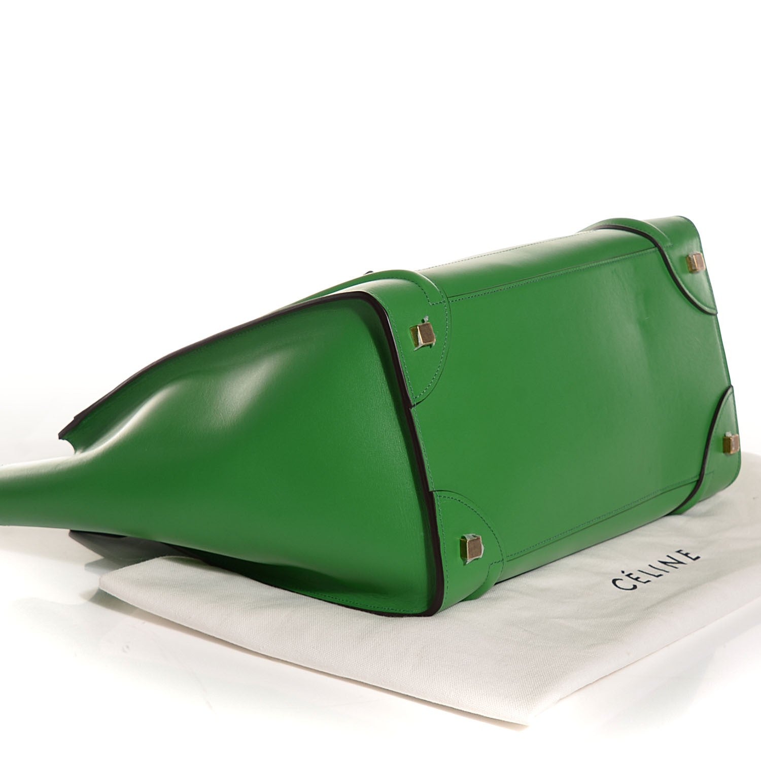 Celine Palmelato Calfskin Mini Luggage Grass Green 4 of 8