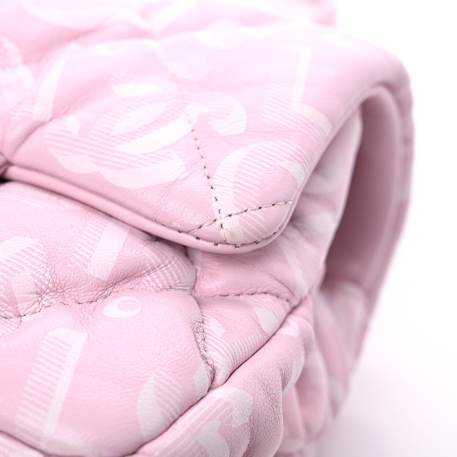 Chanel Printed Lambskin Quilted CC Mini Flap Pink 10 of 10