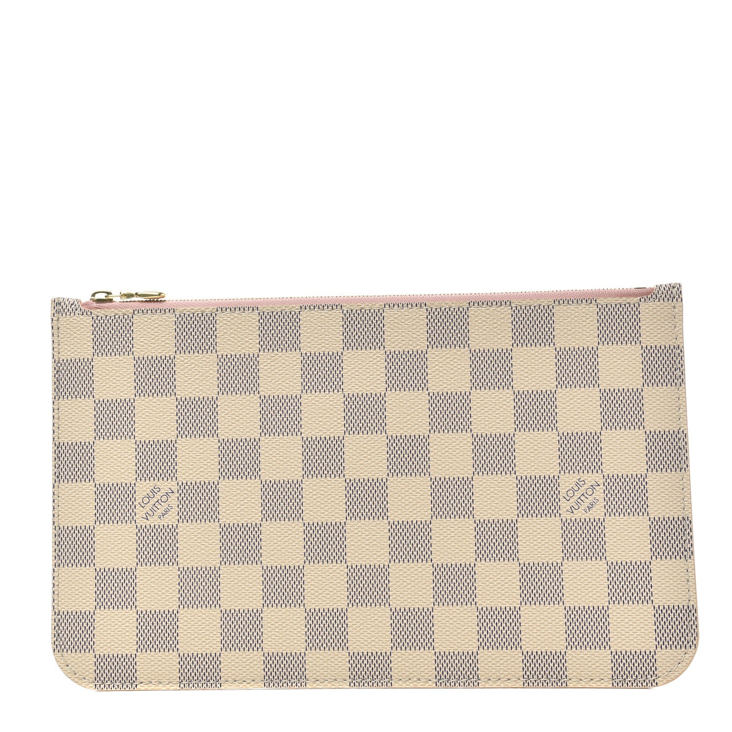Louis Vuitton Damier Azur Neverfull MM GM Pochette Rose Ballerine 1 of 6