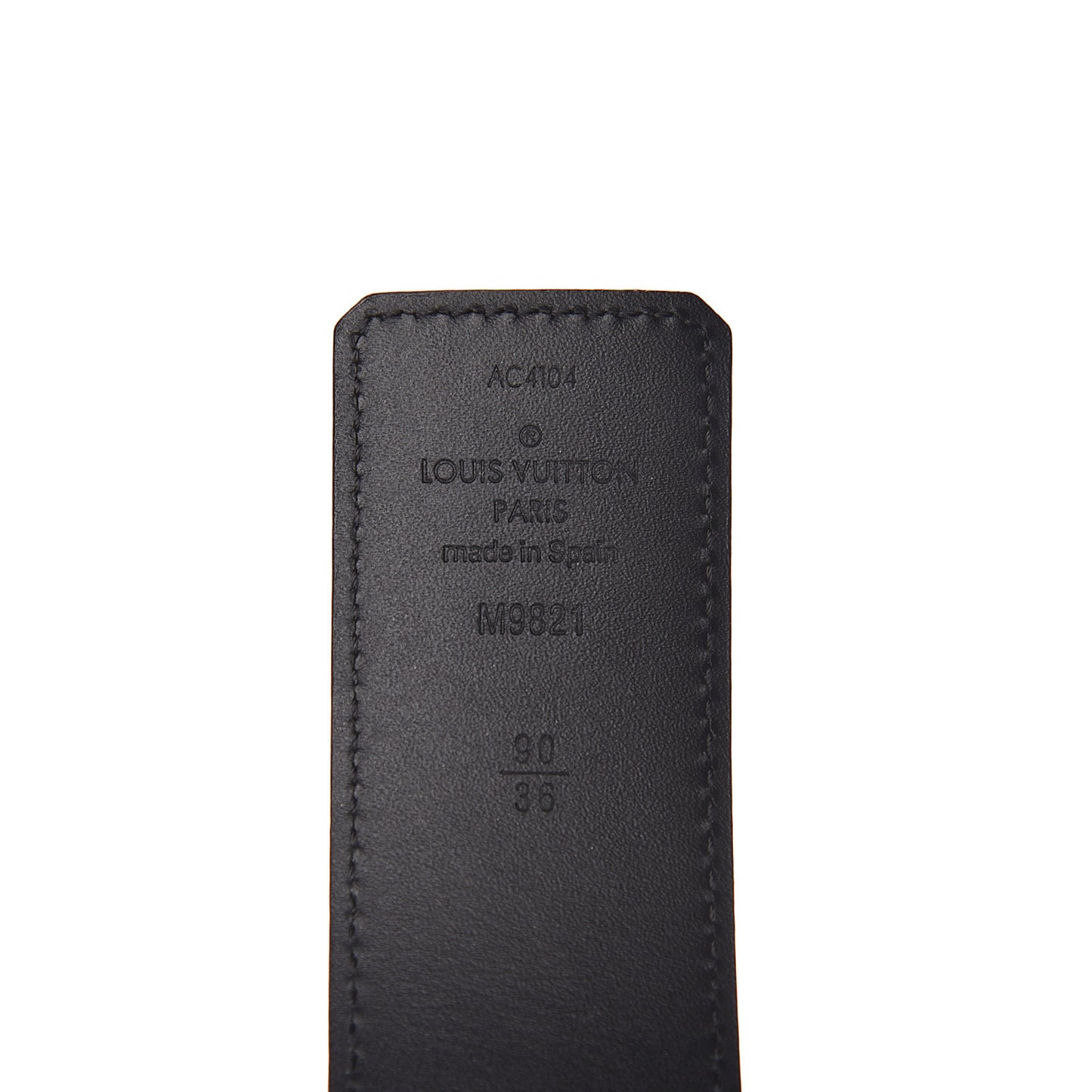 Calfskin Monogram 40mm LV Initiales Reversible Belt 90 36 Black