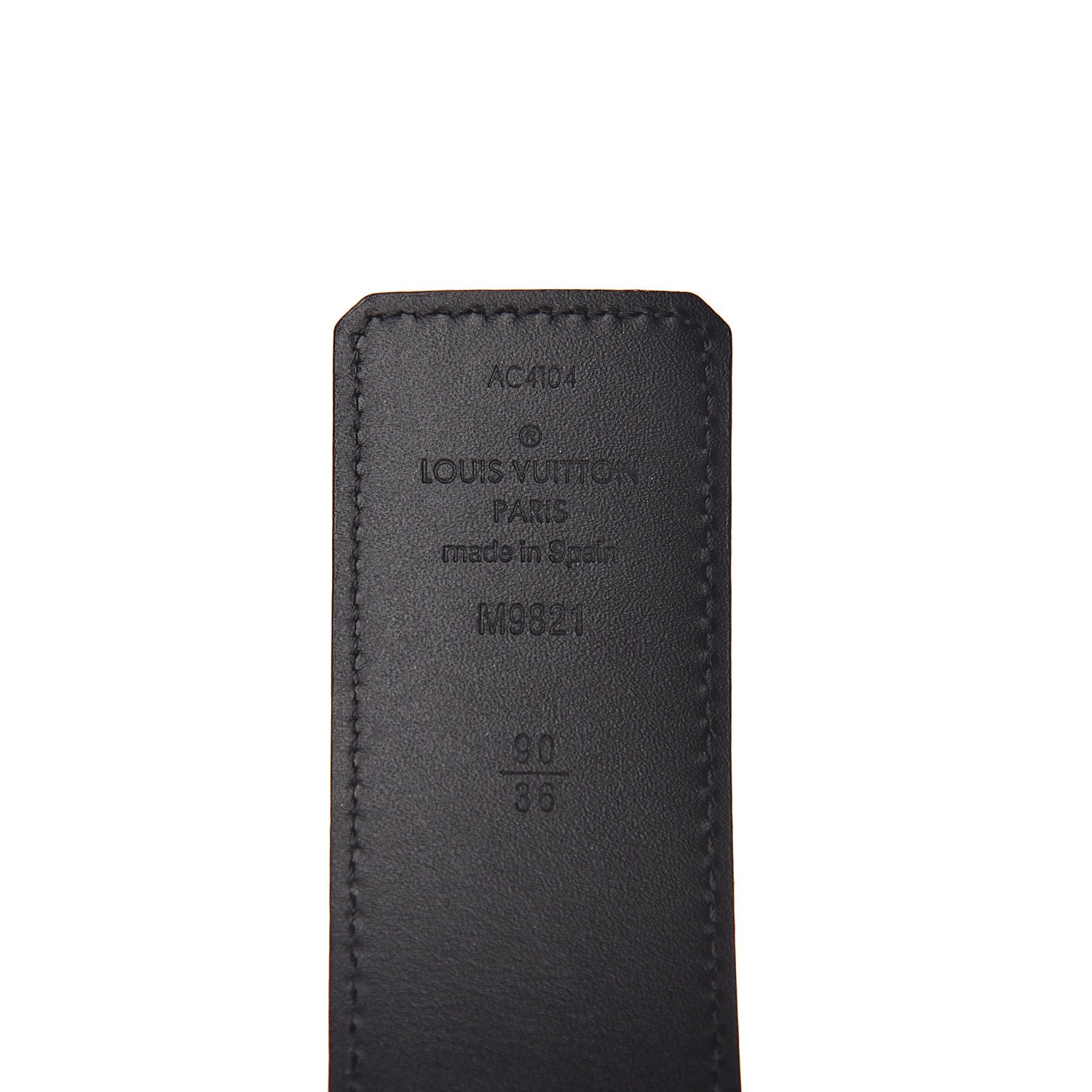 Louis Vuitton Calfskin Monogram 40mm LV Initiales Reversible Belt 90 36 Black 7 of 8