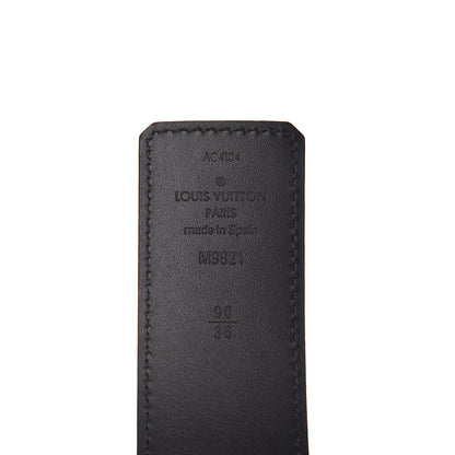 Louis Vuitton Calfskin Monogram 40mm LV Initiales Reversible Belt 90 36 Black 7 of 8