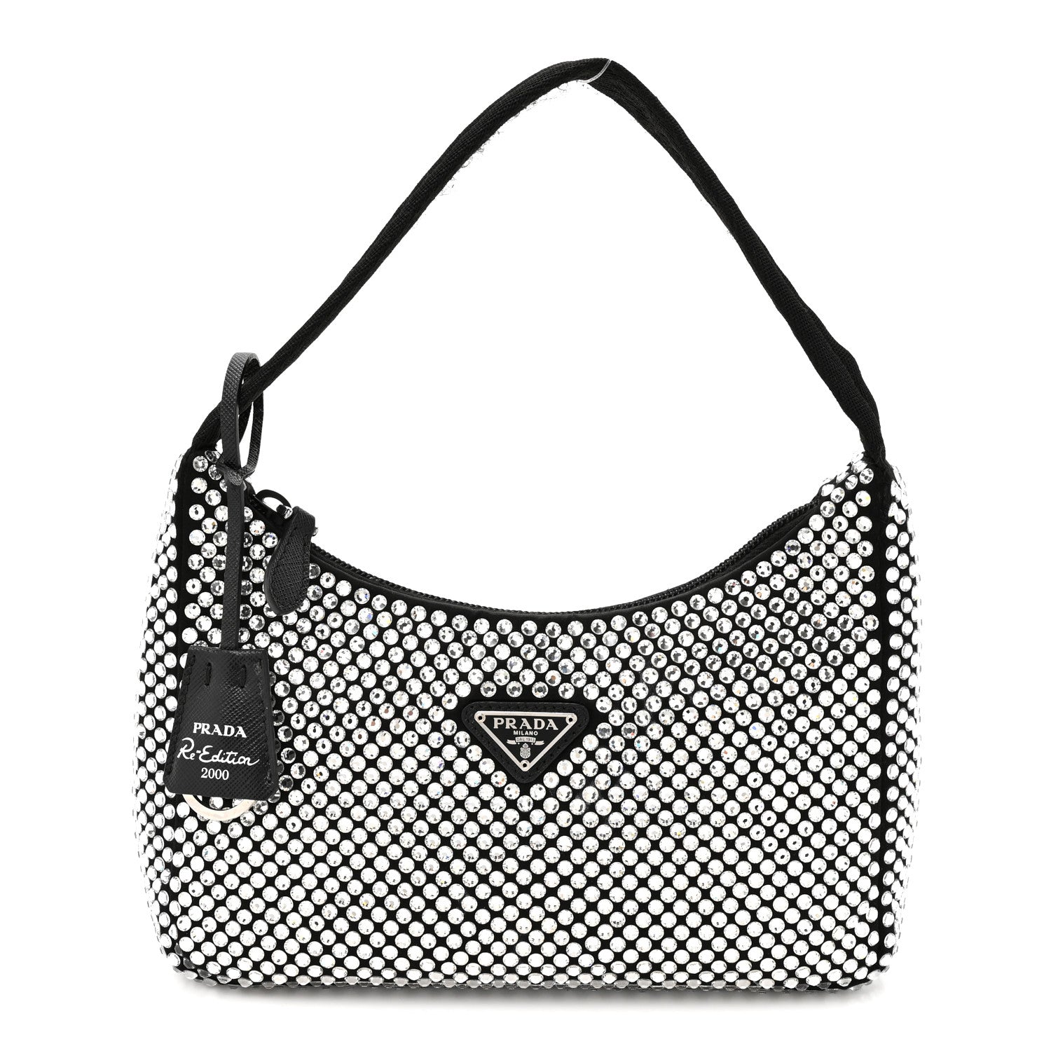 Prada Satin Crystal Mini Re-Edition 2000 Bag Cristal 1 of 8