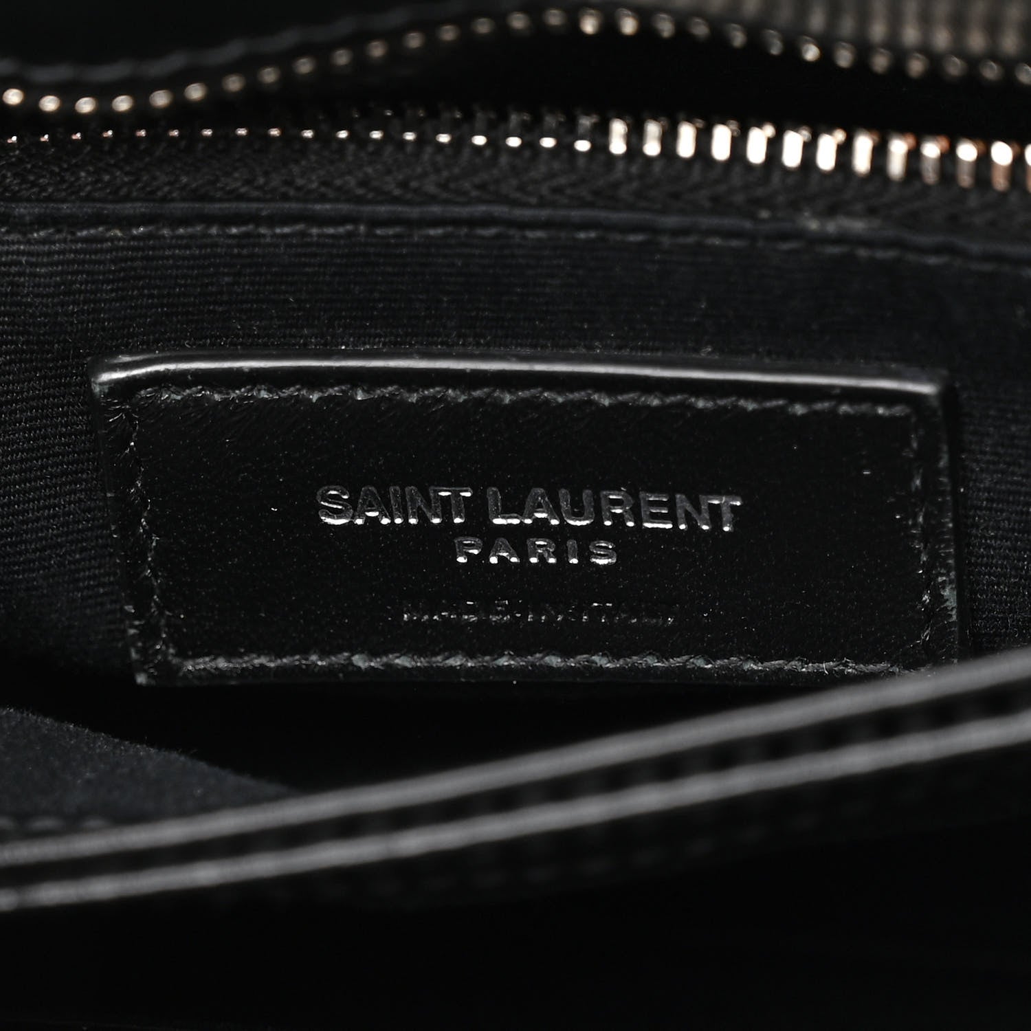 Saint Laurent Calfskin Y Quilted Monogram Toy Loulou Crossbody Bag Black 7 of 14