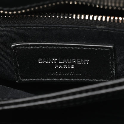 Saint Laurent Calfskin Y Quilted Monogram Toy Loulou Crossbody Bag Black 7 of 14