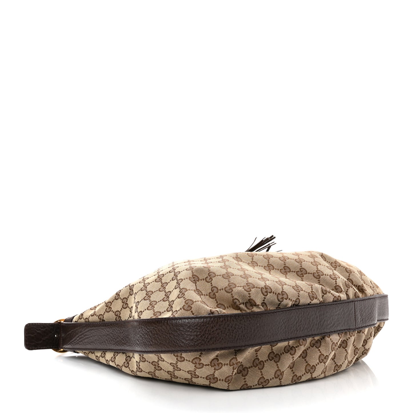 Monogram Medium Interlocking Icon Shoulder Bag Dark Brown