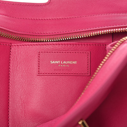 Saint Laurent Smooth Calfskin Small Monogram Cabas Bubblegum 6 of 10
