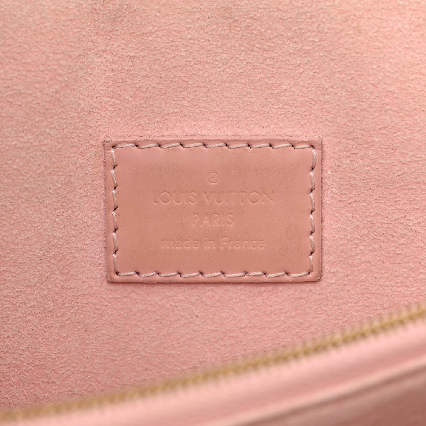 LOUIS VUITTON Damier Ebene Caissa Clutch Rose Ballerine