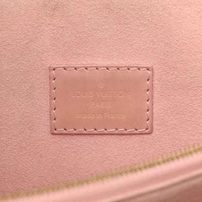 Louis Vuitton LOUIS VUITTON Damier Ebene Caissa Clutch Rose Ballerine 7 of 10