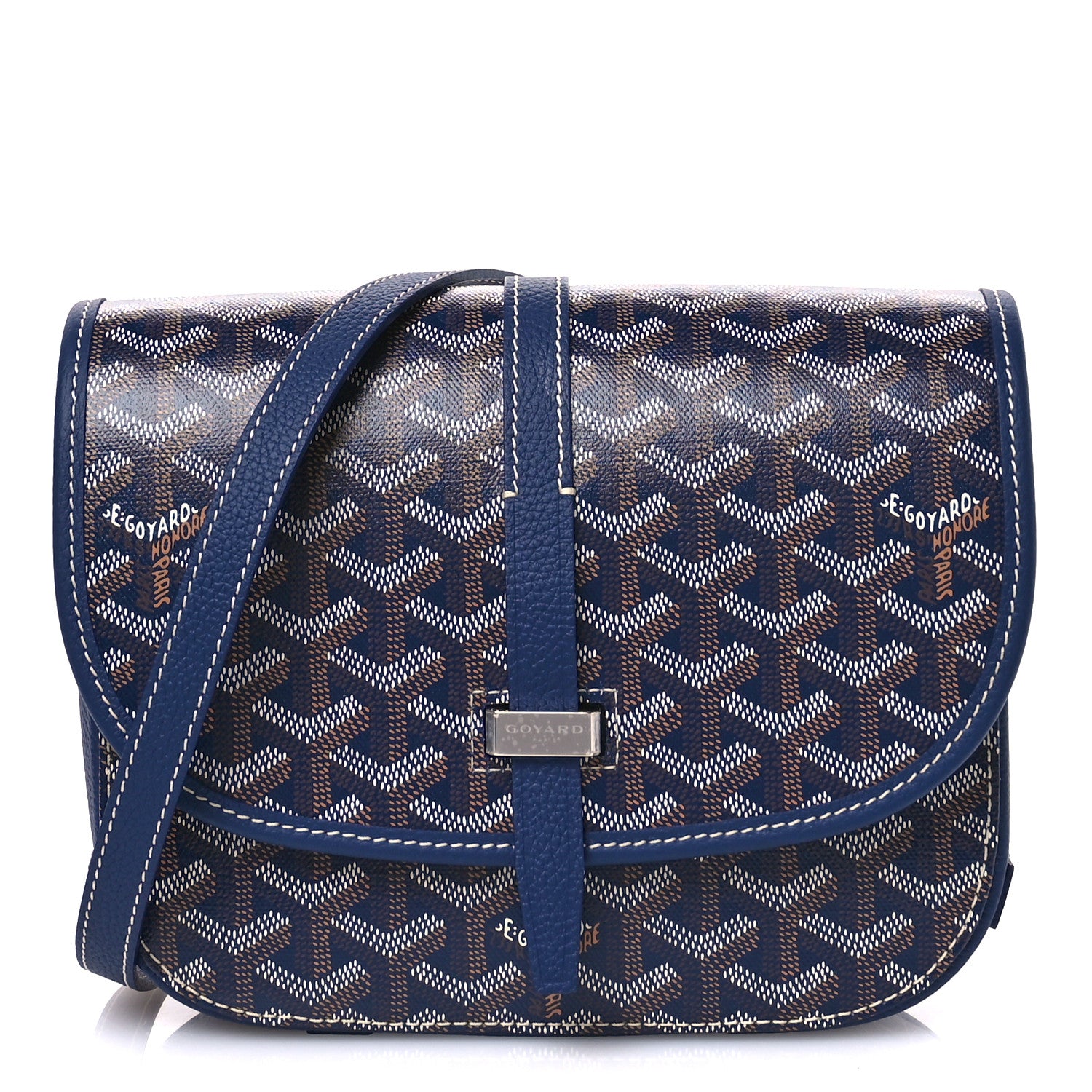 Goyard Goyardine Belvedere II PM Messenger Bag Navy 1 of 9