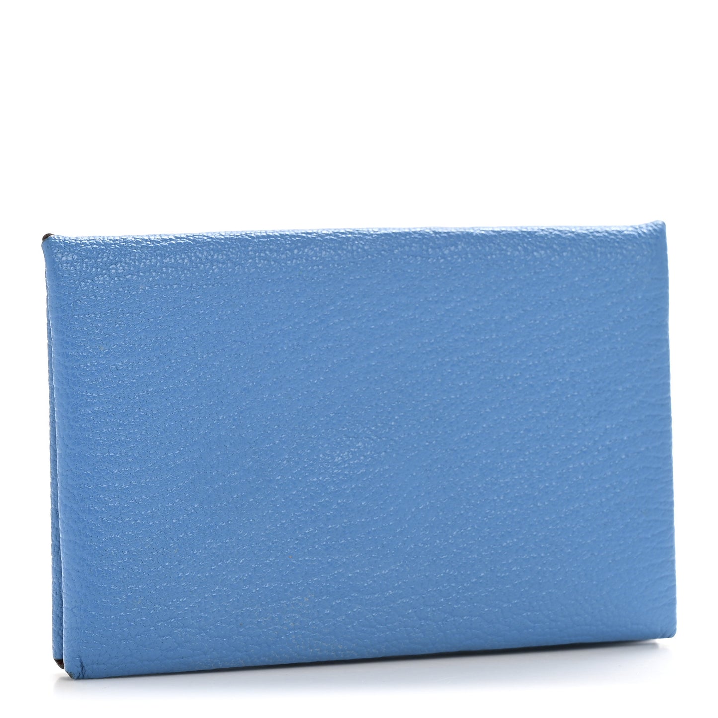 Chevre Mysore Verso Calvi Card Case Bleu Frida Cuivre