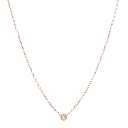 Cartier 18K Pink Gold Diamond SM D'Amour Pendant Necklace 1 of 6