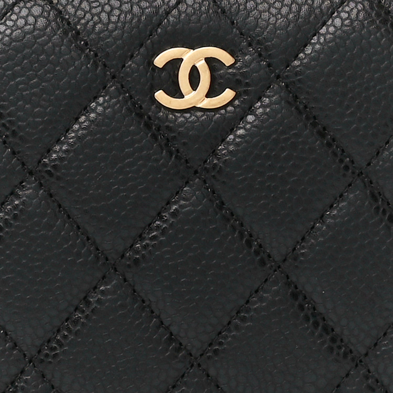 Chanel Caviar Quilted Large Zip Around Organizer Wallet Black 10 of 16
