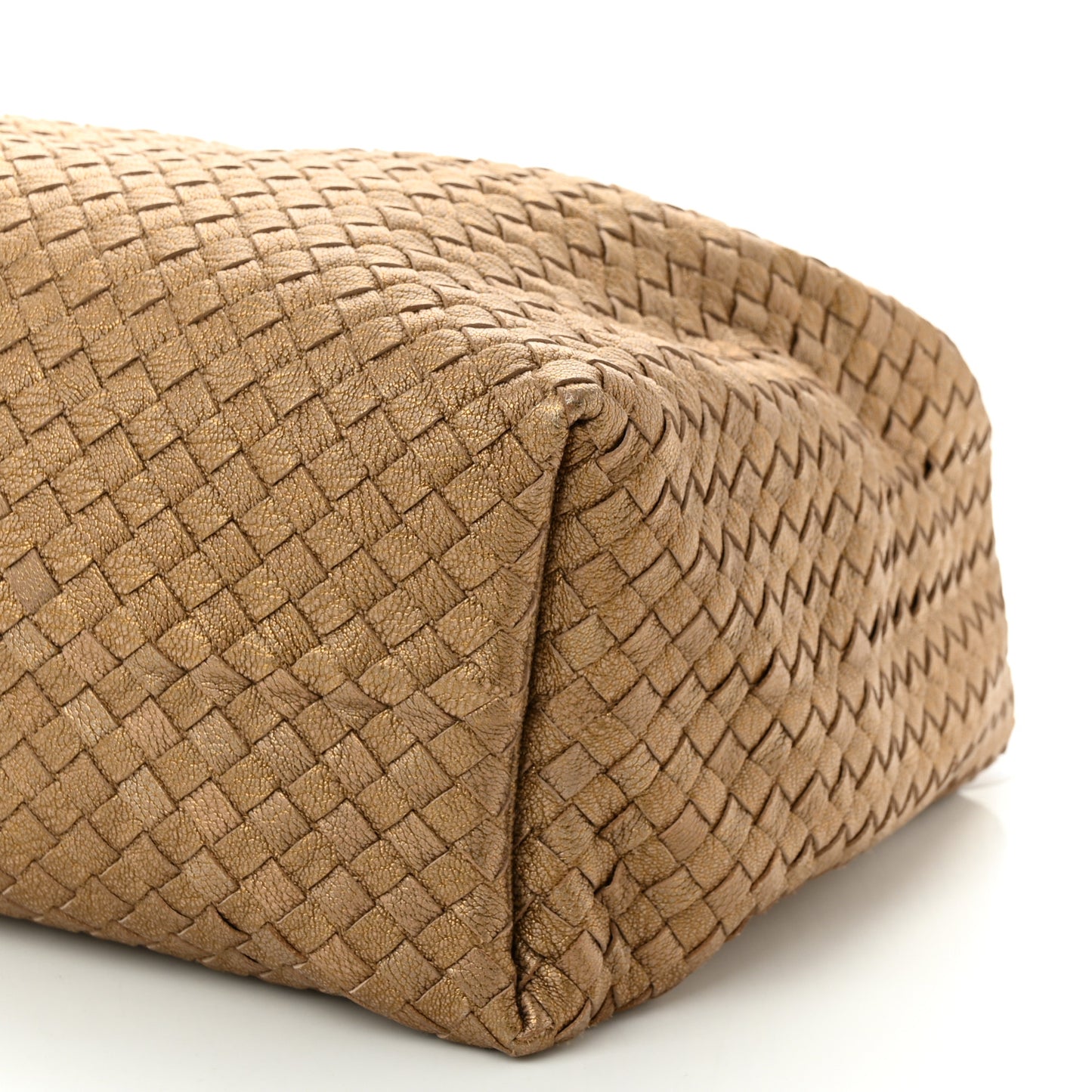 Chevre Intrecciato Sloane Hobo Ottone