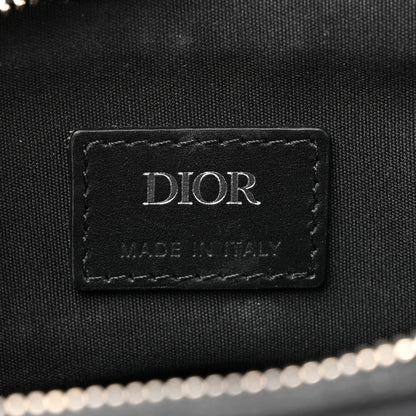 Christian Dior Tweed Saddle Crossbody Bag Black Silver 7 of 13