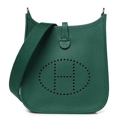 Hermes Taurillon Clemence Evelyne TPM Vert Vertigo 1 of 11