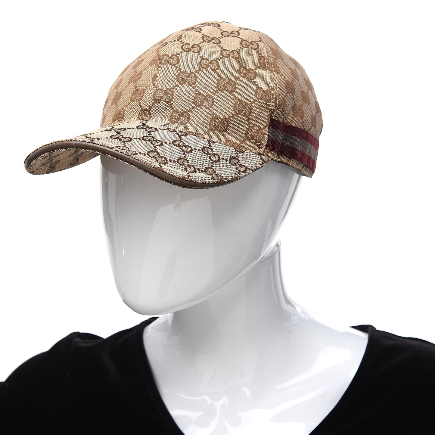 Monogram Web Baseball Hat M Brown