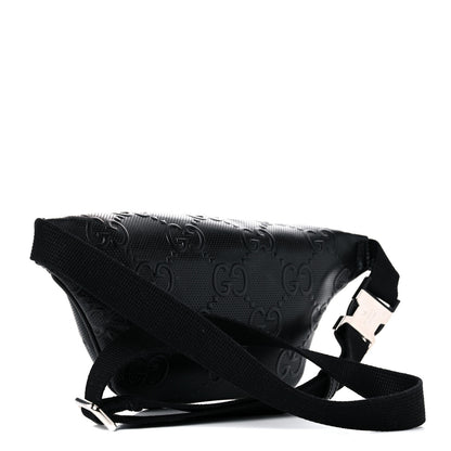Gucci Calfskin GG Tennis Embossed Belt Bag Black 2 of 10