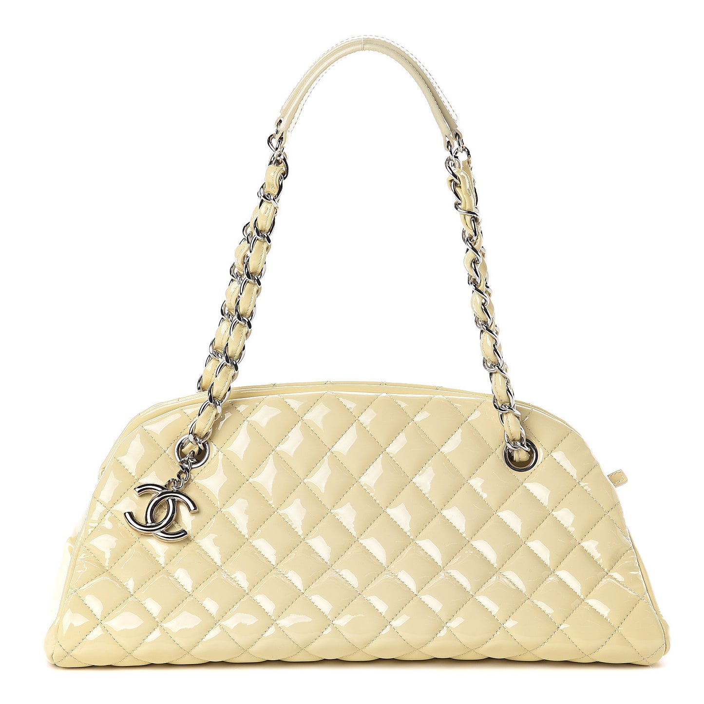 Patent Quilted Medium Just Mademoiselle Light Yellow
