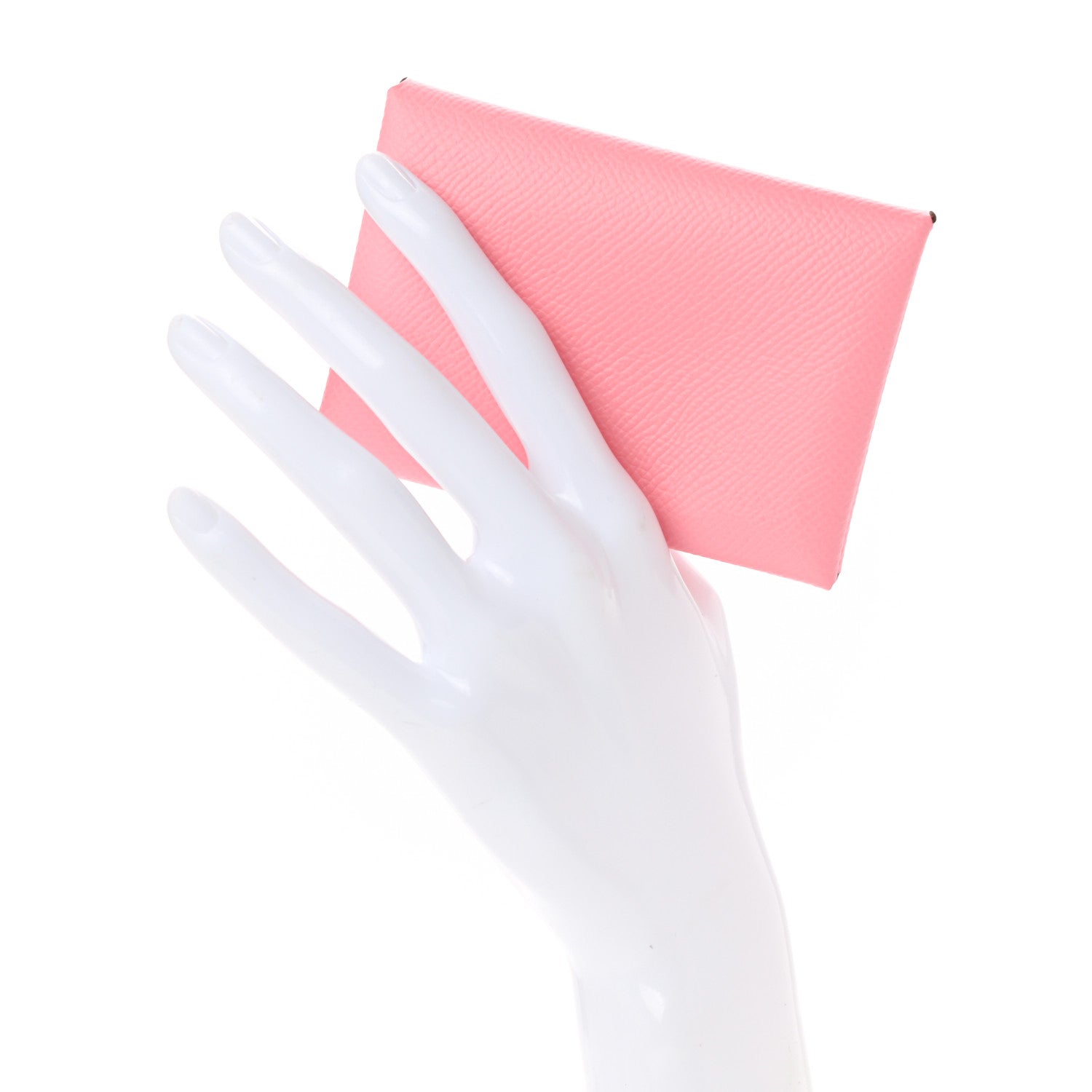 Hermes Epsom Calvi Duo Card Case Rose Confetti 2 of 6