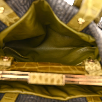 Louis Vuitton Monogram Motard Alligator Biker Vert Grey 6 of 10