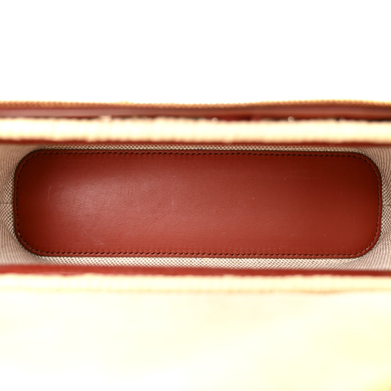 Loro Piana Wicker Calfskin L19 Extra Pocket Pouch Malt Deep Kummel Sun Gold 4 of 9