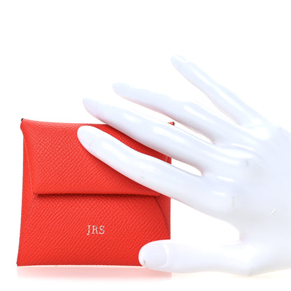 Hermes Epsom Verso Horseshoe Bastia Coin Purse Capucine Nata 2 of 9