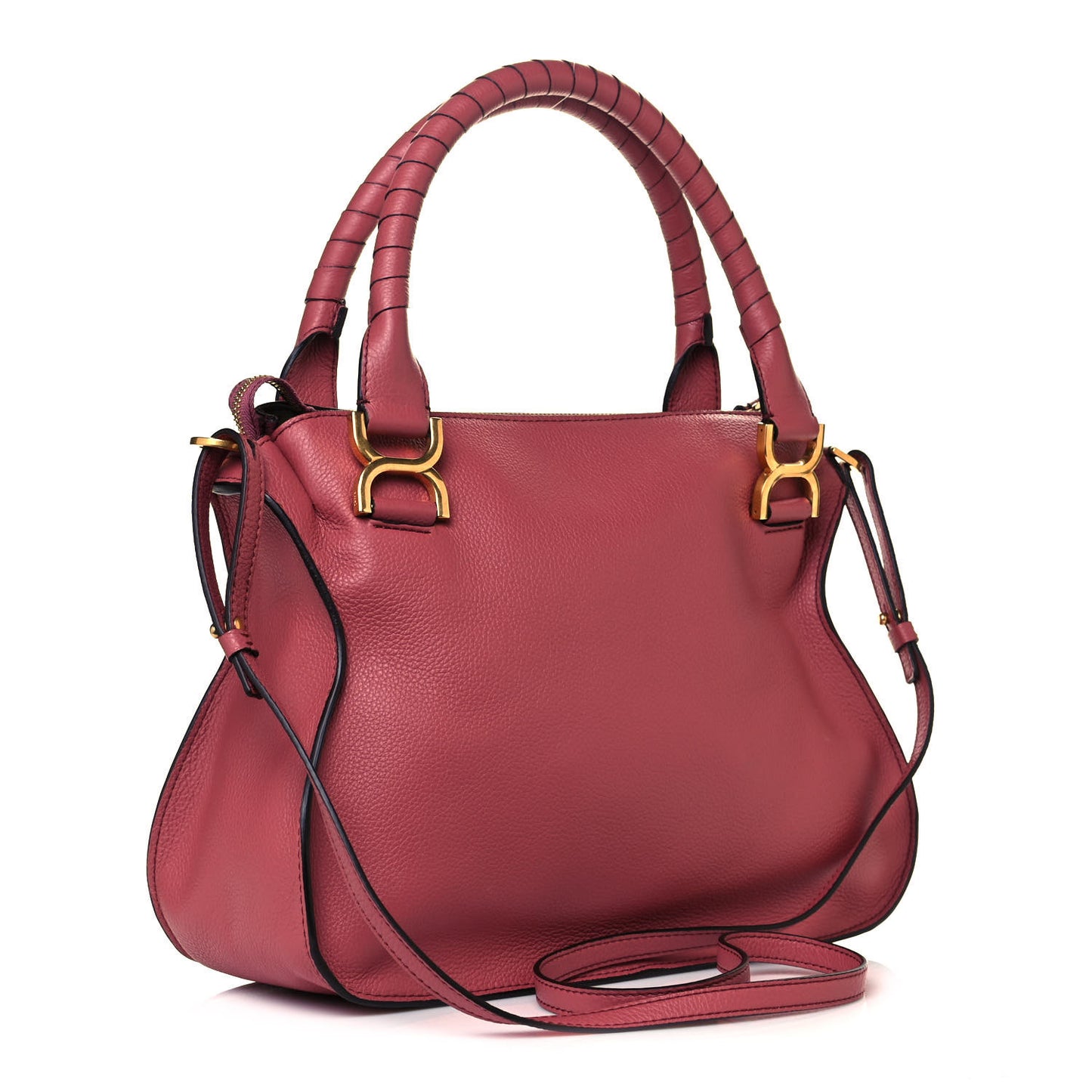 Calfskin Medium Marcie Satchel Faded Rose