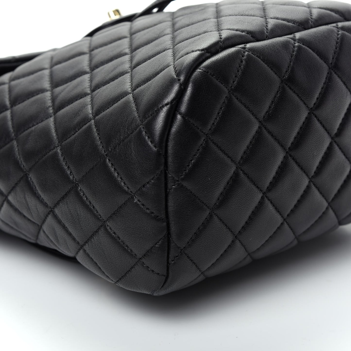 Lambskin Quilted Small Urban Spirit Backpack Black