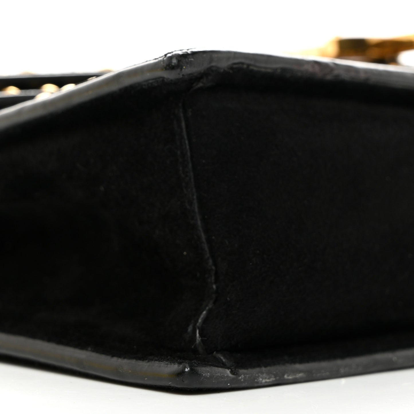 Suede Studded Monogram Medium Sulpice Shoulder Bag Black