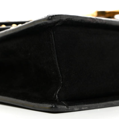 Saint Laurent Suede Studded Monogram Medium Sulpice Shoulder Bag Black 10 of 11