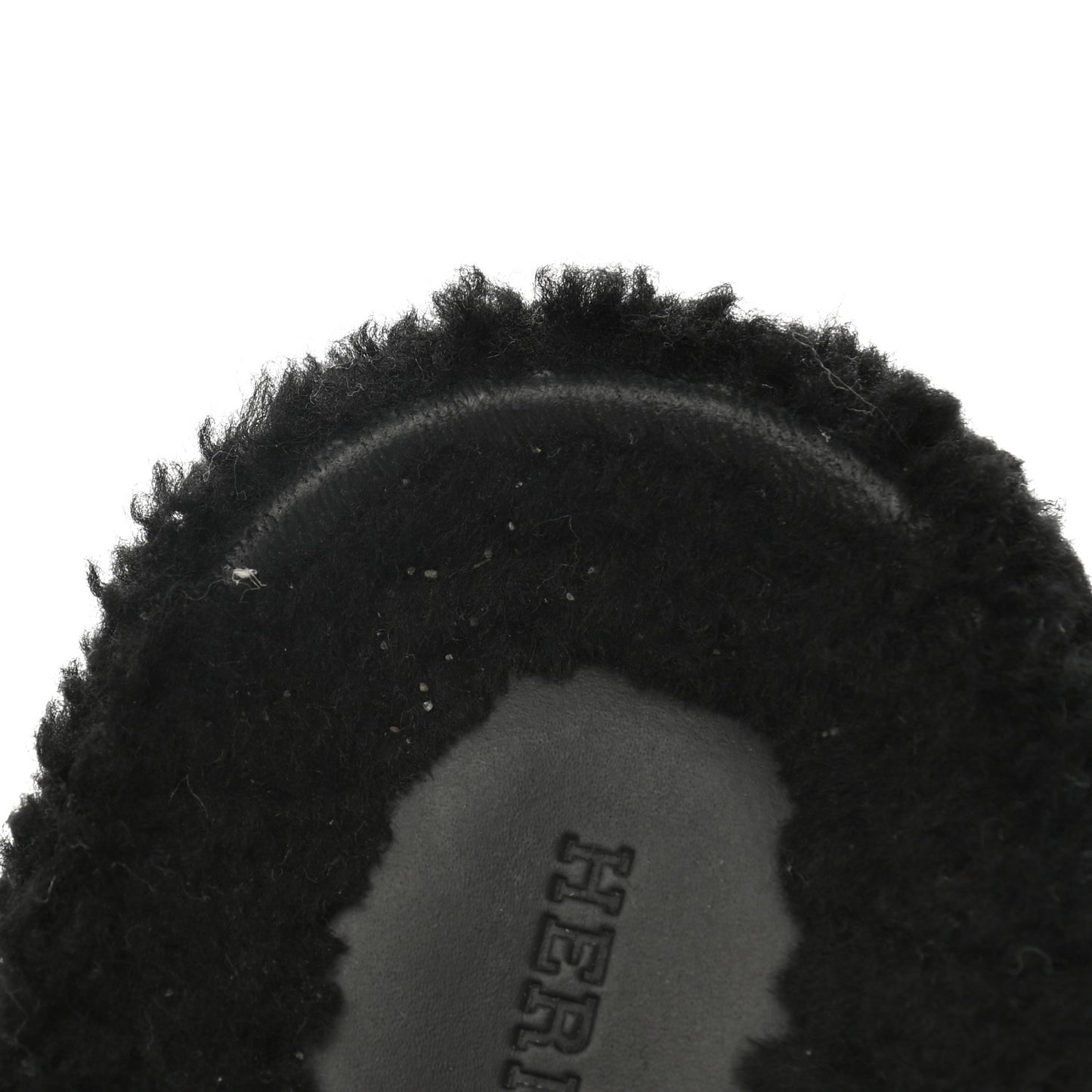 Calfskin Woolskin Womens Chypre Sandals 38 Black