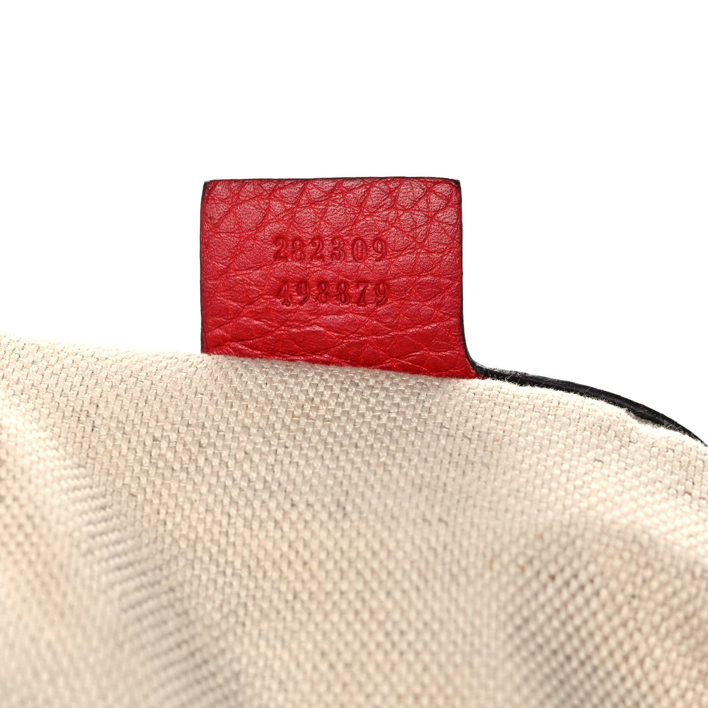 Pebbled Calfskin Medium Soho Shoulder Bag Red