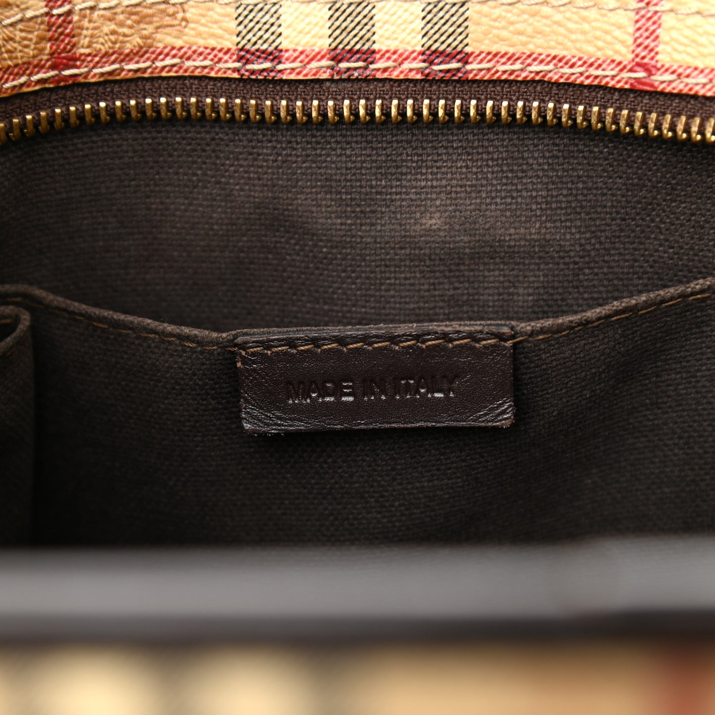 Haymarket Check Medium Regent Tote Chocolate