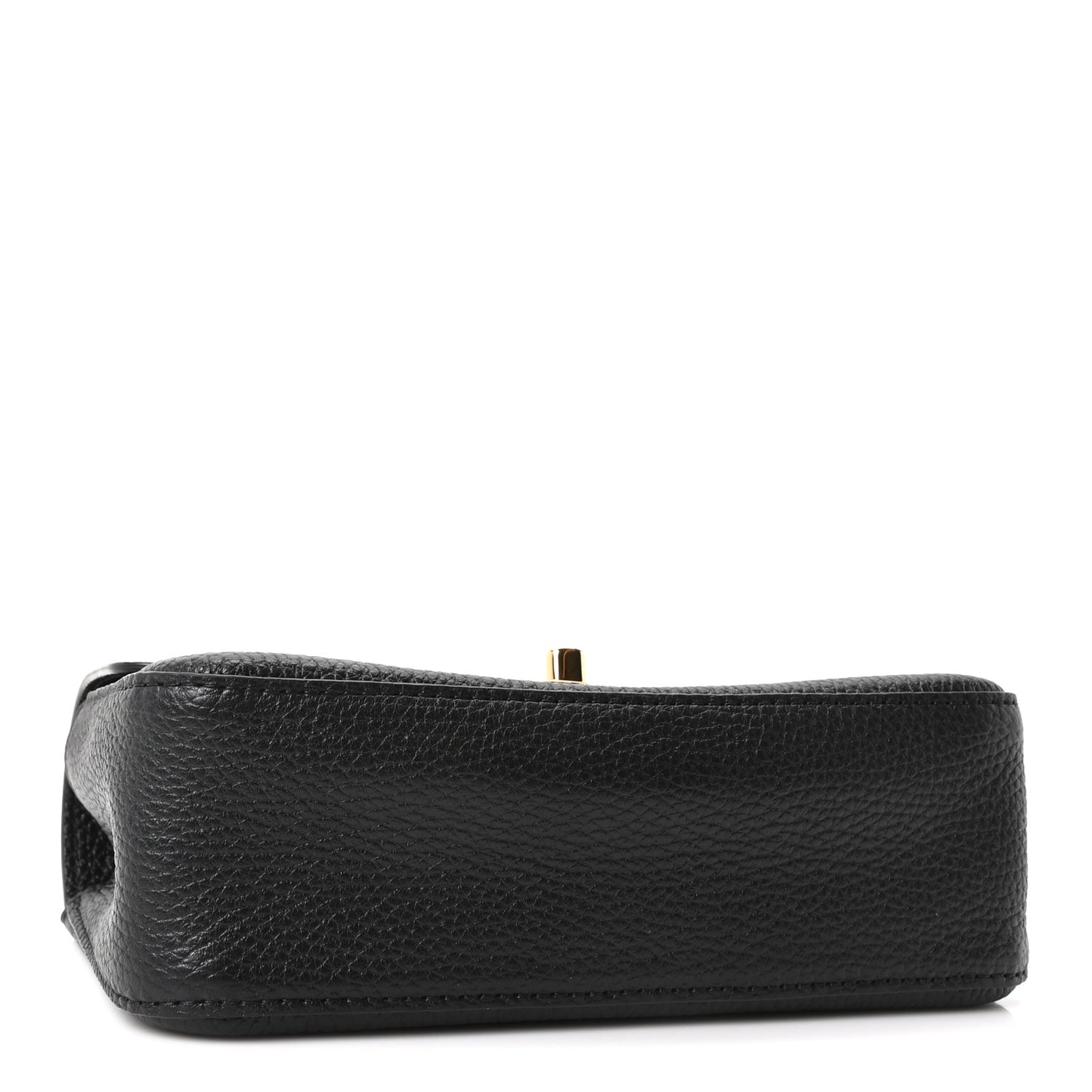 Grained Calfskin Mini Souplissimo Maxi Flap Black