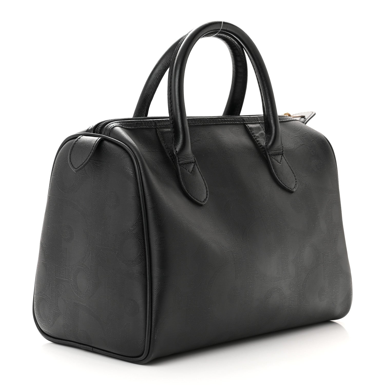 Christian Dior Canvas Diorissimo Boston Black 3 of 10