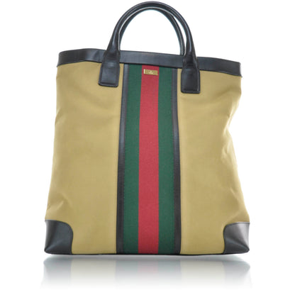 Gucci Canvas Large Web Tote 1 of 9