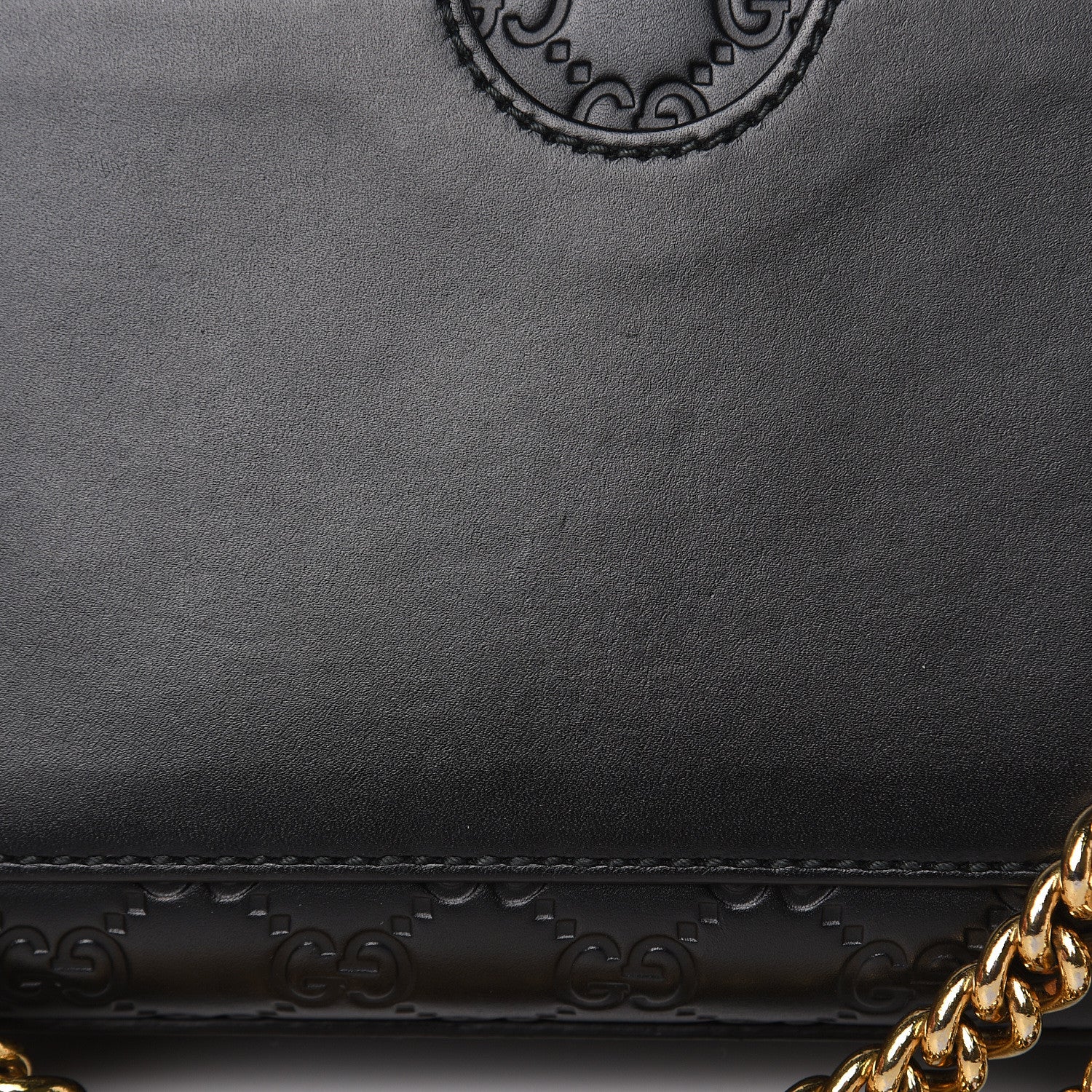 Gucci Guccissima Medium Padlock Shoulder Bag Black 13 of 18