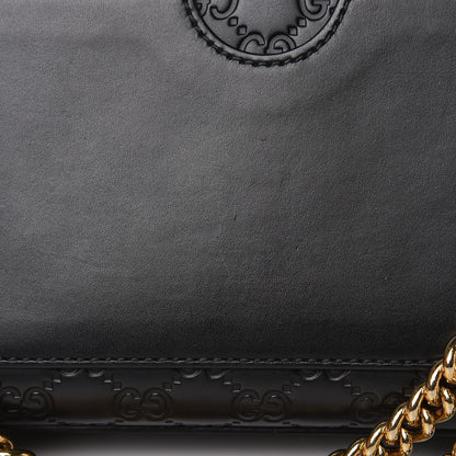 Gucci Guccissima Medium Padlock Shoulder Bag Black 13 of 18