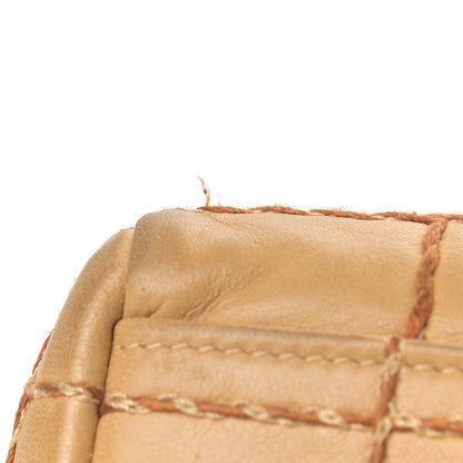 Chanel Lambskin Quilted Chocolate Bar Flap Shoulder Bag Beige 17 of 18