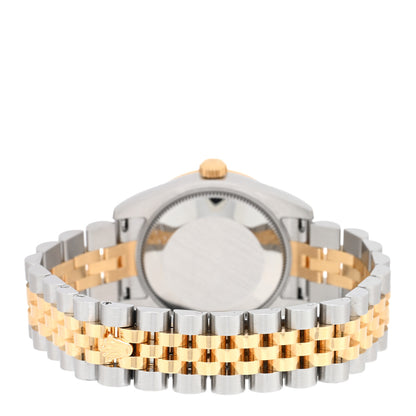 Rolex Stainless Steel 18K Yellow Gold Diamond 31mm Oyster Perpetual Datejust Watch Silver 178313 3 of 5